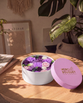 Round Box - Lavender Rose & Carnation