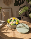 Round Box - Spring Celibrations - Yellow & Greens