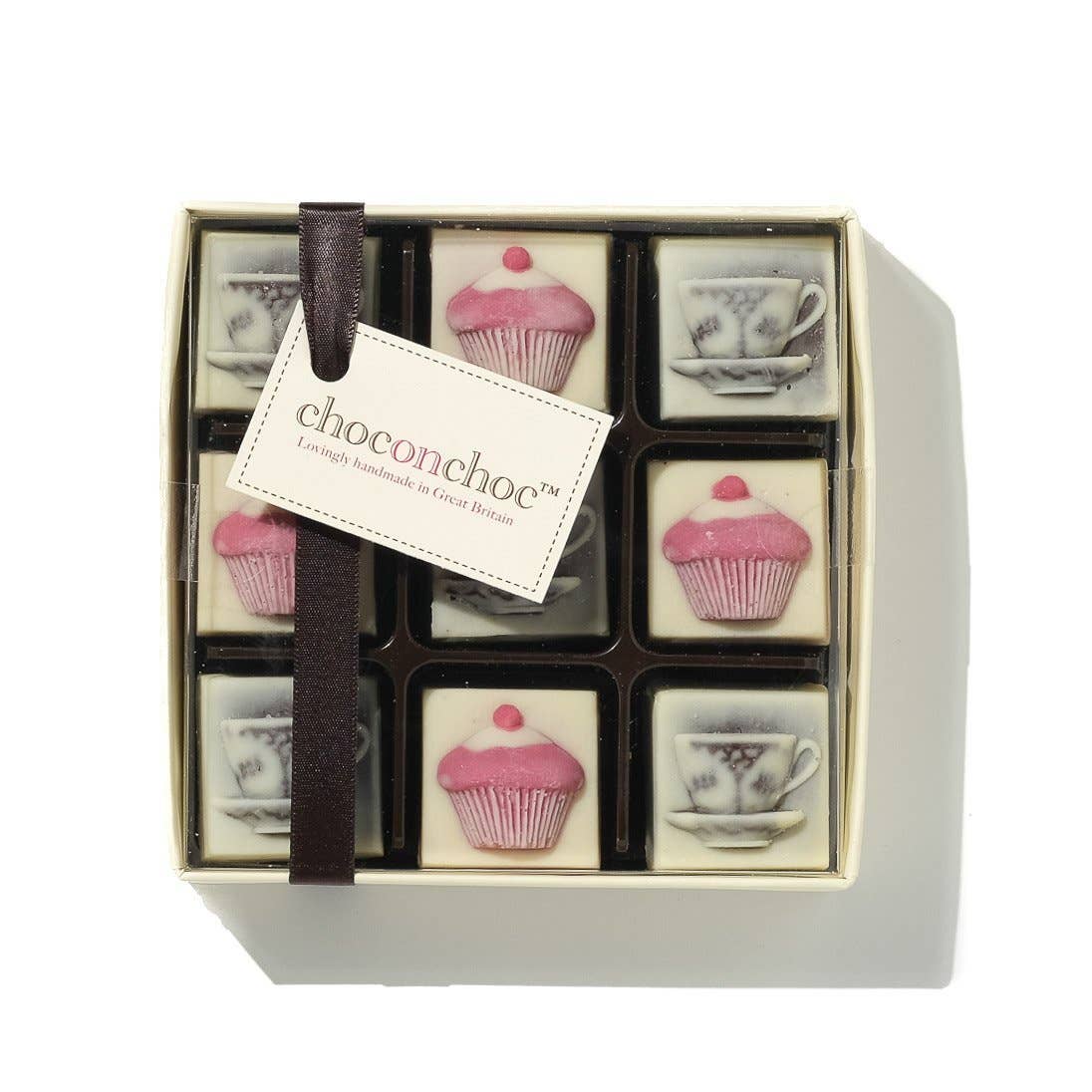Chocolate Tea Cups And Cakes Box