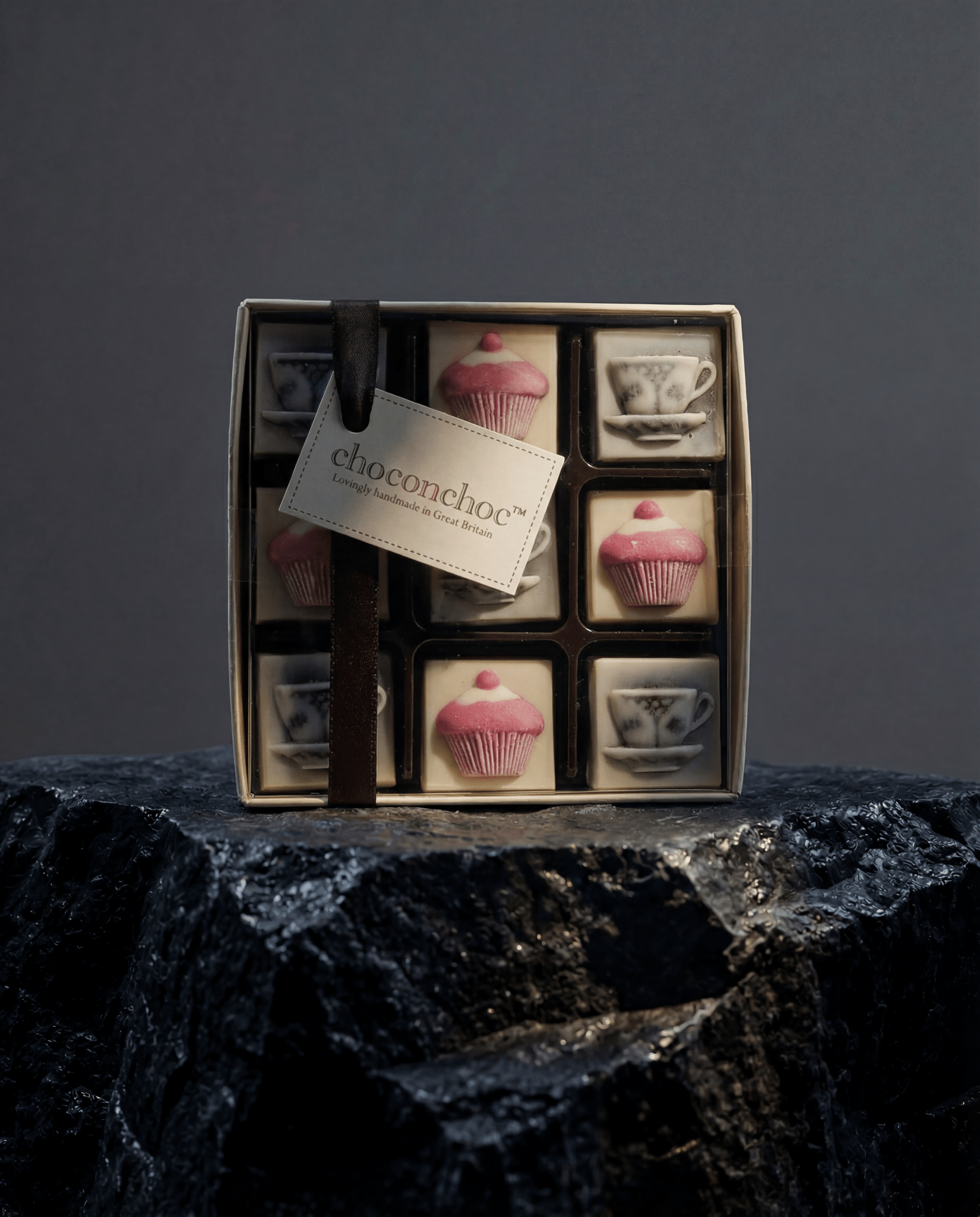 Chocolate Tea Cups And Cakes Box